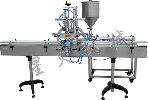 雙頭醬類灌裝全自動包裝生產線 